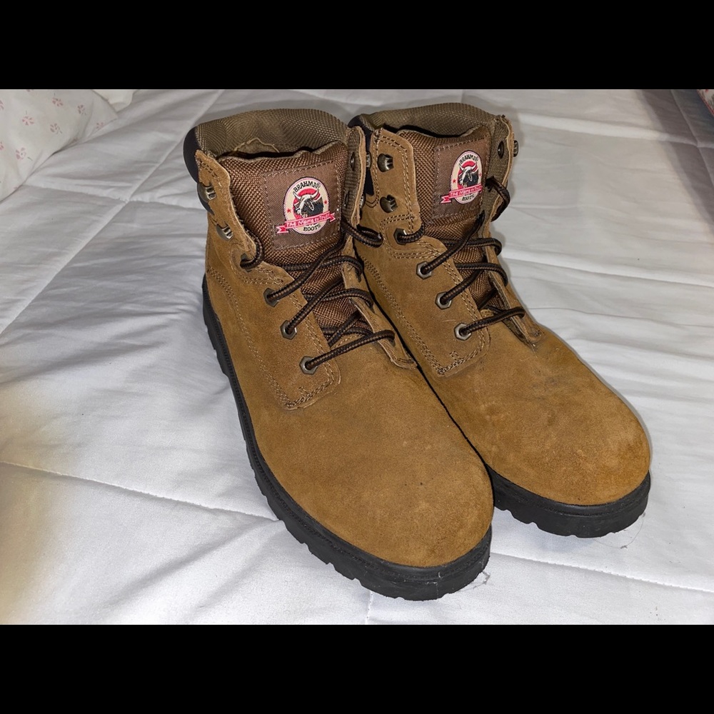 Brahma Men’s Size 10 Lightweight Steel Toed Workboots